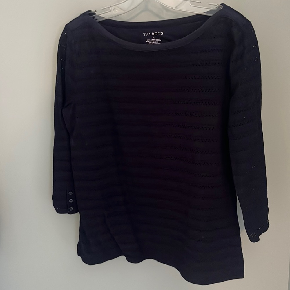 Talbots M 3/4 Sleeve Top